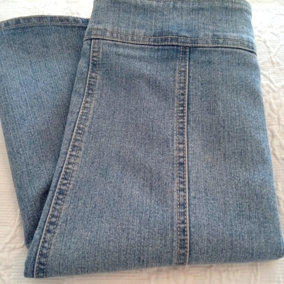 CAbi Aline Faded Wash Denim Skirt - Picture 6 of 15